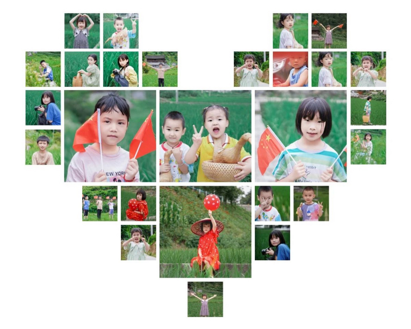 实践团队为农村少年儿童拍摄的写真。太阳成集团tyc33455cc官网供图